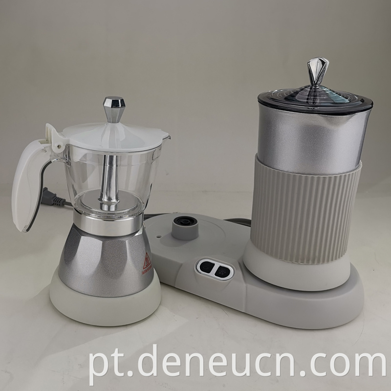 Novo design cafeteira de café expresso colorido e leite Cappuccinoset Coffee Machine 4cups & 8cups